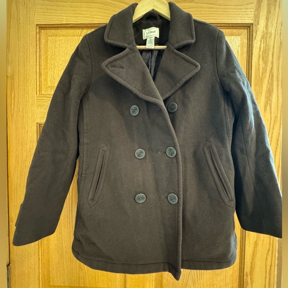 L.L.Bean Classic Lambswool Pea Coat - Picture 2 of 11